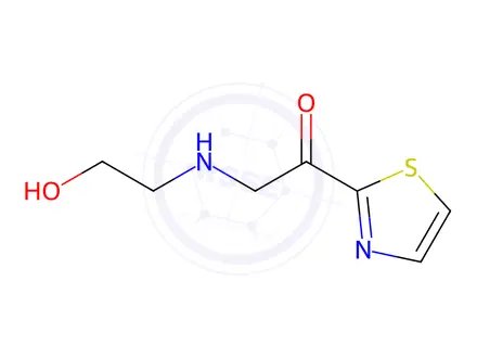 Chemical structure of 2-((2-Hydroxyethyl)amino)-1-(thiazol-2-yl)ethanone