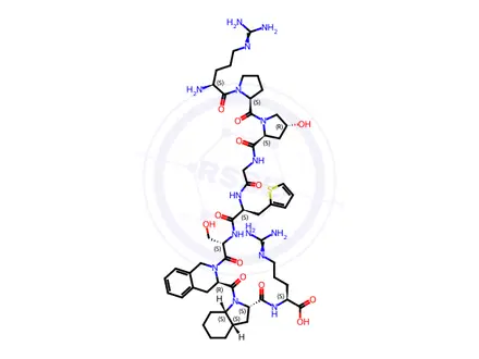 Chemical structure of Des-D-Arg(1)-Icatibant