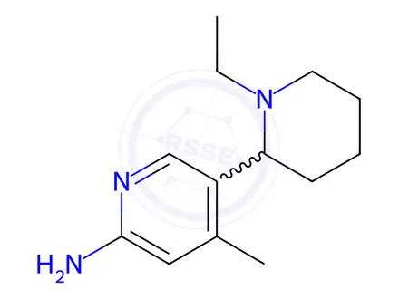 Chemical structure of 5-(1-Ethylpiperidin-2-yl)-4-methylpyridin-2-amine
