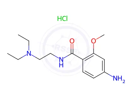 Chemical structure of 4-Amino-n-[2-(diethylamino)ethyl]-2-methoxybenzamide hydrochloride