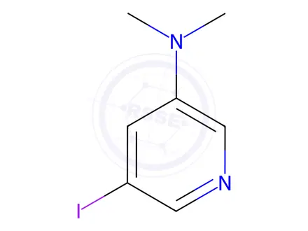 Chemical structure of 5-iodo-N,N-dimethylpyridin-3-amine