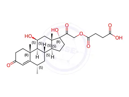 Chemical structure of Methylprednisolone Impurity 2