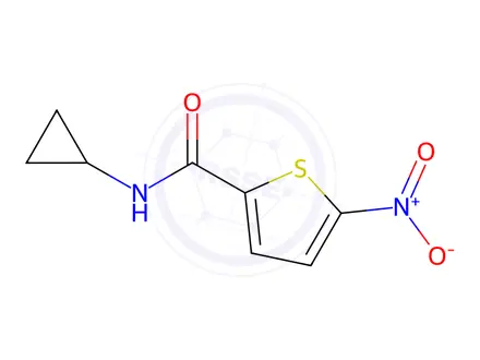 Chemical structure of n-Cyclopropyl-5-nitrothiophene-2-carboxamide