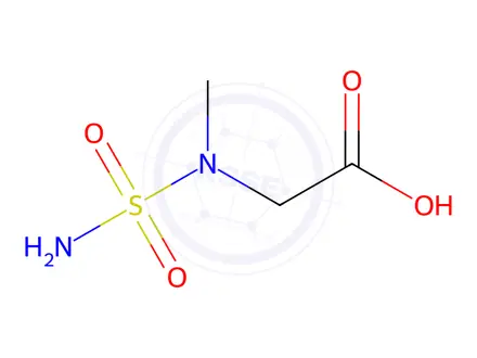 Chemical structure of 2-[methyl(sulfamoyl)amino]acetic acid