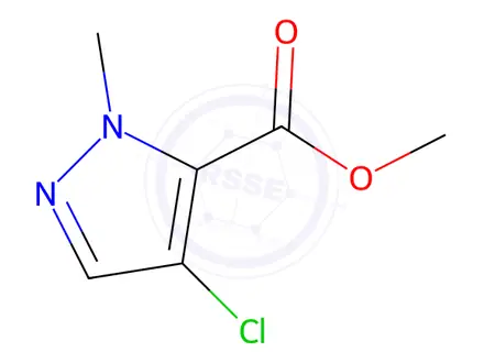 Chemical structure of 4-chloro-2-methyl-2h-pyraZole-3-carboxylic acid methyl ester