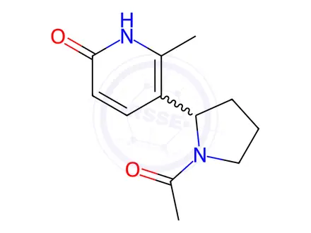 Chemical structure of 5-(1-Acetylpyrrolidin-2-yl)-6-methylpyridin-2(1H)-one