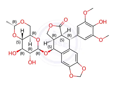 Chemical structure of Etoposide Impurity B