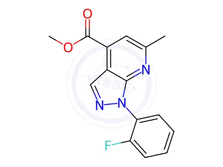 Chemical structure of Methyl 1-(2-fluorophenyl)-6-methyl-1H-pyrazolo[3,4-b]pyridine-4-carboxylate