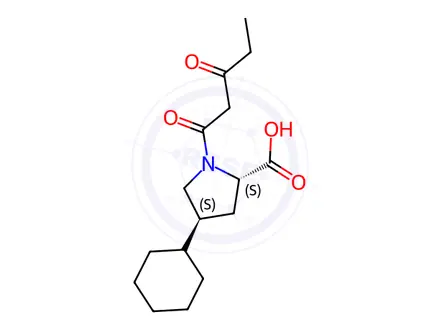 Chemical structure of Fosinopril Impurity 2(Sodium Salt)