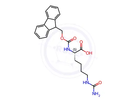 Chemical structure of Fmoc-Homocit-OH