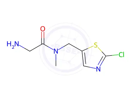 Chemical structure of 2-Amino-N-((2-chlorothiazol-5-yl)methyl)-N-methylacetamide