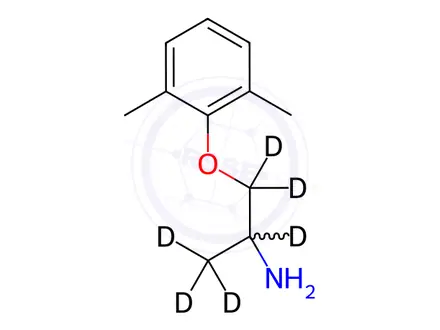Chemical structure of Mexiletine D6