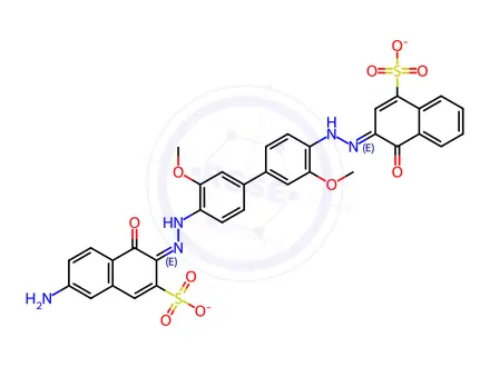 Chemical structure of Direct Blue 151
