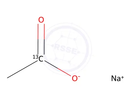 Chemical structure of Sodium Acetate-1-13C