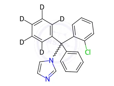 Chemical structure of Clotrimazole-d5