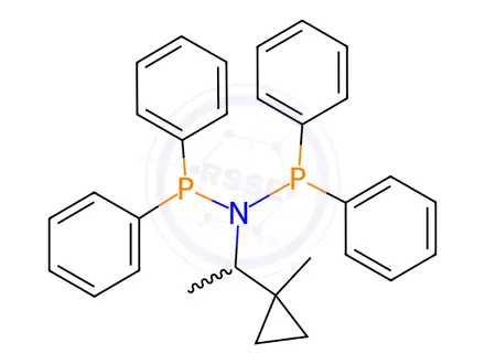 Chemical structure of N-(Diphenylphosphino)-N-[1-(1-methylcyclopropyl)ethyl]-P,P-diphenylphosphinous amide