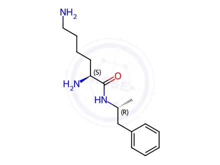 Chemical structure of Lisdexamfetamine diastereomer 1 (S,R isomer)