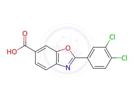 Chemical structure of Tafamidis Impurity 4