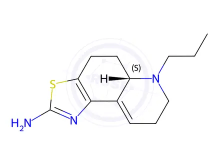 Chemical structure of 6-propyl-4,5,5a,6,7,8-hexahydrothiazolo(4,5-f)quinolin-2-amine