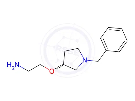 Chemical structure of 2-((1-Benzylpyrrolidin-3-yl)oxy)ethanamine
