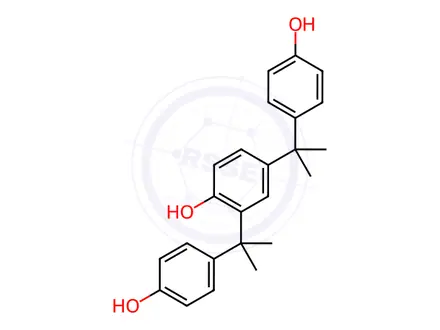 Chemical structure of 2,4-bis[1-(4-hydroxyphenyl)isopropyl]phenol