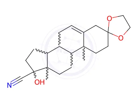 Chemical structure of Progesterone Impurity 124