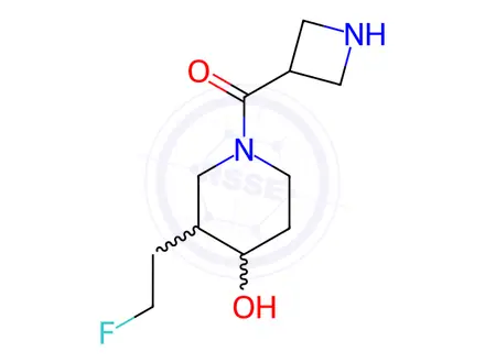 Chemical structure of Azetidin-3-yl(3-(2-fluoroethyl)-4-hydroxypiperidin-1-yl)methanone