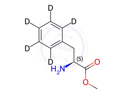 Chemical structure of L-Phenylalanine-d5 Methyl Ester Hydrochloride