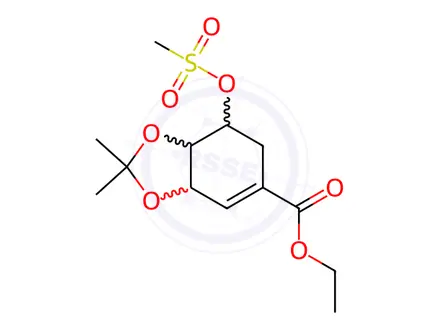 Chemical structure of Oseltamivir