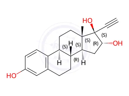 Chemical structure of Estriol Impurity 10