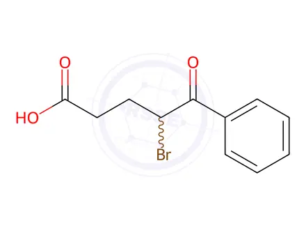 Chemical structure of 4-Bromo-5-oxo-5-phenylpentanoic acid