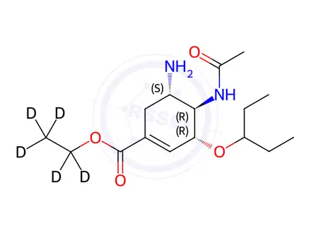 Chemical structure of Oseltamivir-d5 Hydrochloride