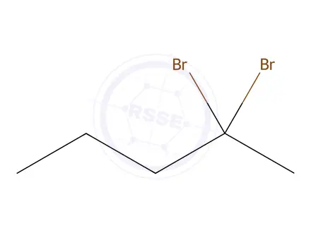 Chemical structure of 2,2-dibromo-pentane
