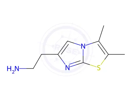 Chemical structure of 2-(2,3-Dimethylimidazo[2,1-b]thiazol-6-yl)ethanamine dihydrochloride