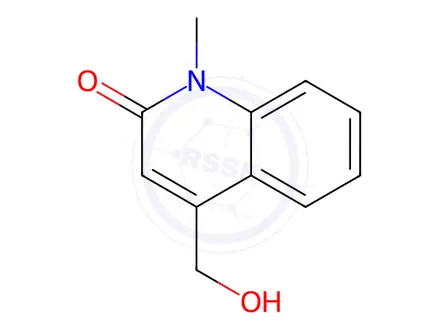 Chemical structure of 2(1H)-Quinolinone,4-(hydroxymethyl)-1-methyl-(9CI)