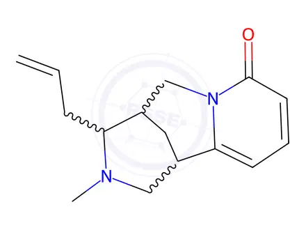 Chemical structure of 1,2,3,4,5,6-Hexahydro-3-methyl-4-(2-propenyl)-1,5-methano-8H-pyrido[1,2-a][1,5]diazocin-8-one