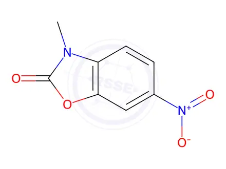 Chemical structure of 3-Methyl-6-nitrobenzo[d]oxazol-2(3H)-one