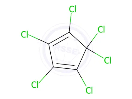 Chemical structure of Hexachlorocyclopentadiene in n-Hexane