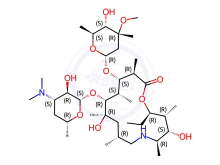 Chemical structure of Azithromycin Impurity 55 (N-Desmethyl Azithromycin EP Impurity B)