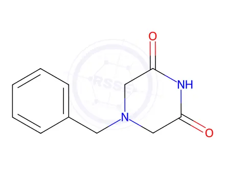 Chemical structure of 4-benzylpiperazine-2,6-dione