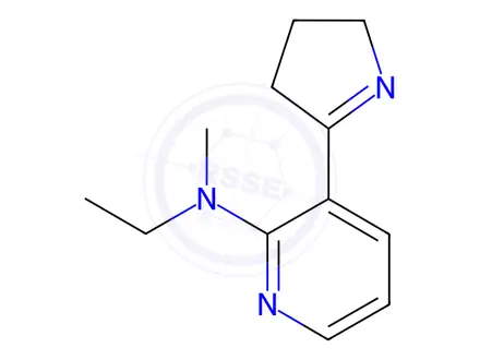 Chemical structure of 3-(3,4-Dihydro-2H-pyrrol-5-yl)-N-ethyl-N-methylpyridin-2-amine