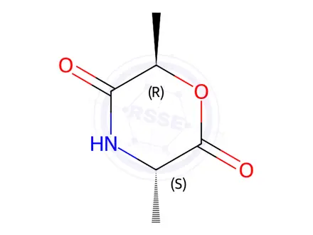 Chemical structure of (3S,6R)-3,6-Dimethylmorpholine-2,5-dione