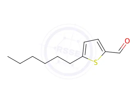 Chemical structure of 5-Hexylthiophene-2-carbaldehyde