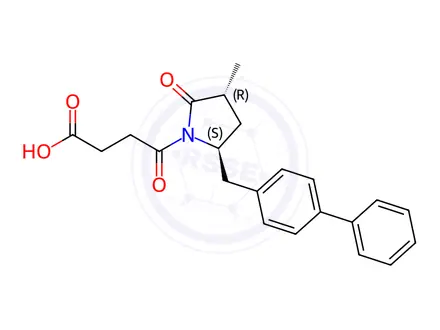 Chemical structure of Sacubitril Valsartan Sodium Impurity 102