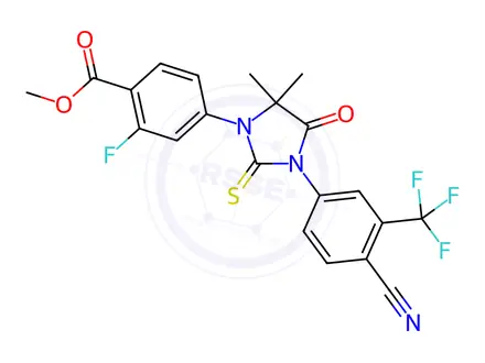 Chemical structure of Enzalutamide impurity F