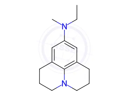 Chemical structure of N-Methyl-N-(2,3,6,7-tetrahydro-1H,5H-benzo(ij)quinolizin-9-yl)ethylami ne dihydrochloride
