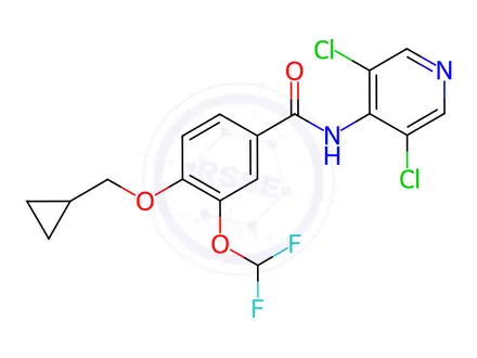 Chemical structure of Roflumilast Impurity A