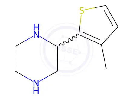 Chemical structure of Piperazine, 2-(3-methyl-2-thienyl)-(9CI)
