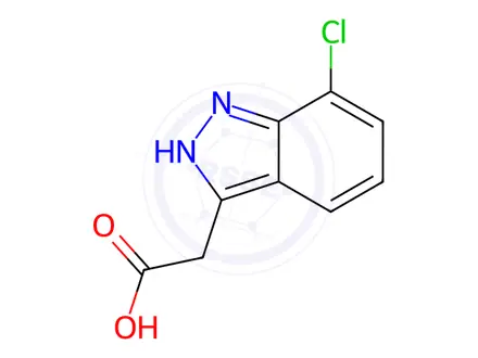 Chemical structure of 2-(7-CHLORO-1H-INDAZOL-3-YL)ACETIC ACID