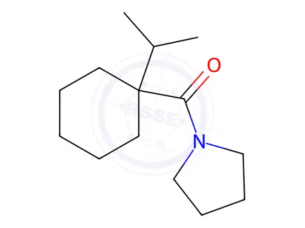 Chemical structure of 1-[[1-(ISOPROPYL)CYCLOHEXYL]CARBONYL]PYRROLIDINE